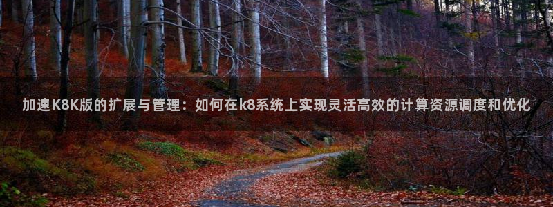 壹号下载官网入口：加速K8K版的扩展与管理：如何在k8系统上实现灵活高效的计算资源调度和优化