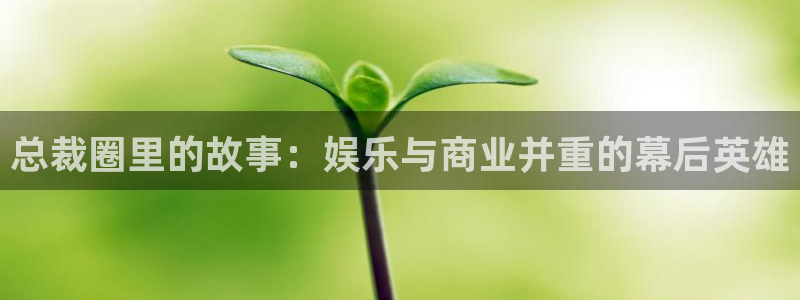 壹号娱乐app官网：总裁圈里的故事：娱乐与商业并重的幕后英雄