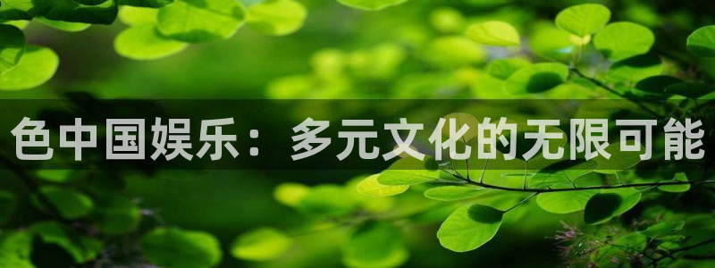 壹号app官网：色中国娱乐：多元文化的无限可能