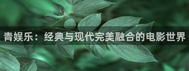 壹号娱乐官网：青娱乐：经典与现代完美融合的电影世界